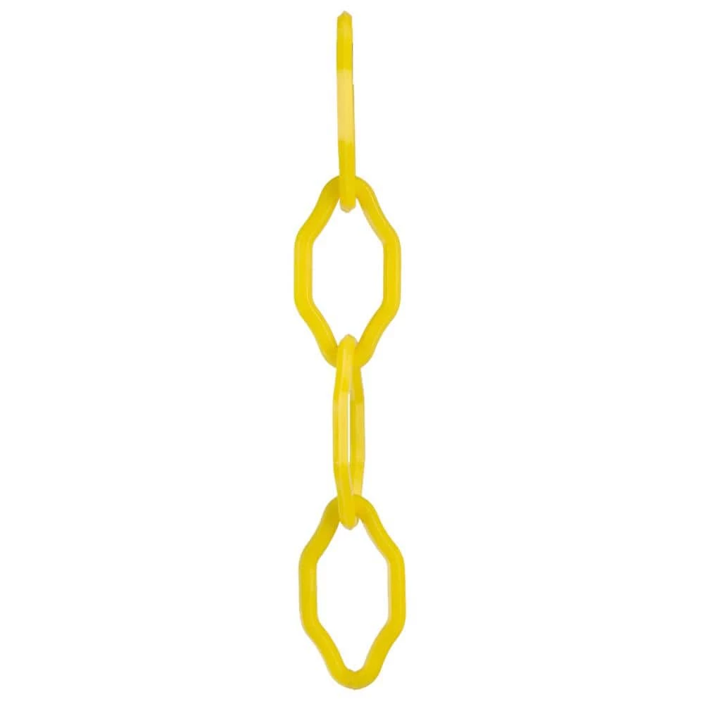 Mr. Chain 2 in. x 25 ft. Gothic Plastic Chain in Yellow 3 Mr. Chain 2 in. x 25 ft. Gothic Plastic Chain in Yellow