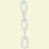Mr. Chain 3 in. (#10 mm to 76 mm) x 25 ft. Plastic Chain in White -Global Door Controls Shop mr chain chain 80001 25 64 1000