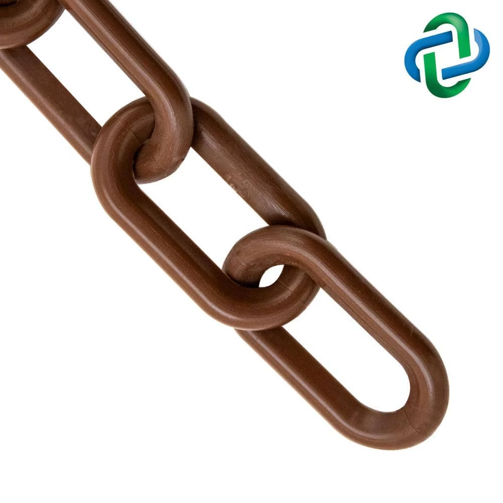 Mr. Chain 3 in. (#10, 76 mm) x 25 ft. Brown Plastic Barrier Chain 3 Mr. Chain 3 in. (#10, 76 mm) x 25 ft. Brown Plastic Barrier Chain
