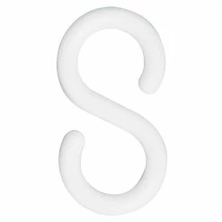 Mr. Chain 2 in. White S-Hook (25-Pack)